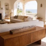 Fishes Swimming a dynamic metal sculpture of stylized fish swimming together, mounted on a natural wood base. The flowing composition captures movement and harmony, while the combination of rustic metal and warm wood adds texture and an organic touch. Ideal for: Coastal-inspired interiors, living rooms, offices, or spaces celebrating nature and natural materials.