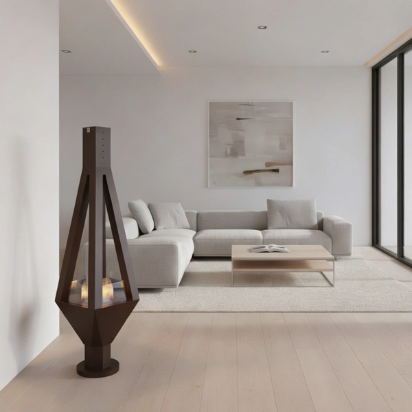 Bioethanol Fireplace Bridge Pylon Designed by Dimitris Zelios The Bioethanol Fireplace Bridge Pylon, conceptualized by architect Dimitris Zelios, is a visionary blend of engineering, sustainability, and aesthetics. This unique design integrates a clean-burning bioethanol fireplace within the structure of a bridge’s pylon, transforming it into a functional and artistic landmark. Key Features of the Design: Eco-Friendly Innovation: The fireplace runs on bioethanol, a renewable and clean-burning fuel made from biomass, ensuring zero harmful emissions. This makes it an environmentally conscious addition to the bridge. Aesthetic Appeal: The soft, flickering flame is housed within a transparent enclosure in the pylon, creating a dramatic visual effect, especially at night. The design evokes warmth and elegance, symbolizing harmony between nature and human-made structures. Structural Integration: The fireplace is seamlessly embedded into the pylon's design, ensuring that it complements the bridge’s structural integrity. The materials and finishes are chosen to withstand environmental conditions while maintaining the pylon’s artistic essence. Cultural and Iconic Identity: The bioethanol fireplace is not just functional but serves as a beacon of innovation and sustainability. It turns the bridge into a cultural landmark, representing modern architectural approaches and eco-conscious design principles. Versatile Functionality: Lighting: The flames provide ambient lighting, enhancing the bridge’s nighttime visual impact. Gathering Spot: The warmth and aesthetic of the bioethanol fireplace make the base of the pylon a natural gathering area for visitors. Safety-First Design: Advanced engineering ensures that the fireplace is safely contained, with features to regulate fuel consumption, flame size, and heat dispersion.