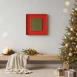 Festive Forest Frame – DIZE Art Objects. A modern Christmas artwork from the DIZE Art Objects collection, the Festive Forest Frame features a repeated evergreen motif that brings warmth, balance, and refined holiday charm to any interior.