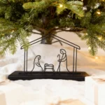 Nativity Scene – DIZE Art Objects. A minimal and elegant decorative piece from the DIZE Art Objects collection, featuring a modern line-art interpretation of the Holy Nativity. A subtle yet meaningful Christmas accent that brings warmth and contemporary style to any space.