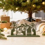 Nativity Scene – DIZE Art Objects. A sculptural, contemporary take on the classic nativity motif, crafted with clean lines and elegant metalwork. The “Nativity Scene” brings warmth and festive character to any interior, blending modern design with timeless symbolism. Ideal for elevating your Christmas décor with the signature aesthetic of DIZE Art Objects.